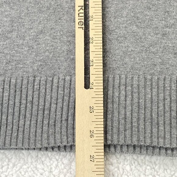 Vintage Lane Bryant Sweater Women's 18 20 Gray Long Sleeve Pullover V Neck Solid - Picture 5 of 8